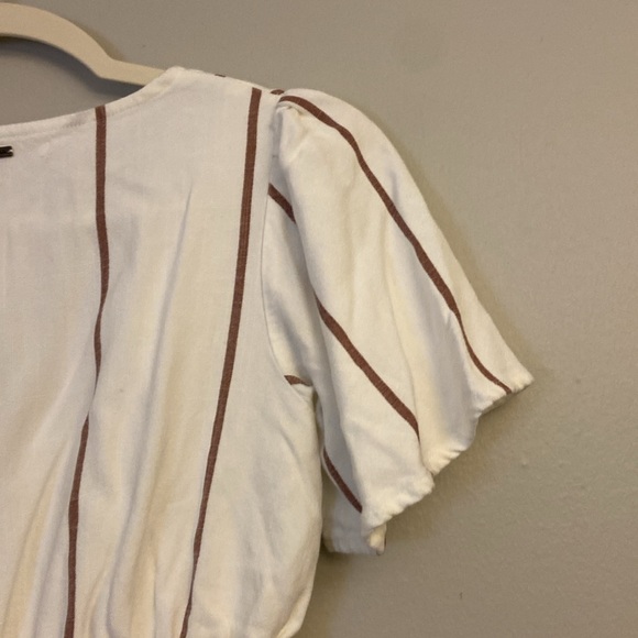 ⭐️ O’NEILL STRIP WES V-NECK BLOUSE WOMEN'S SIZE XS - Picture 10 of 15